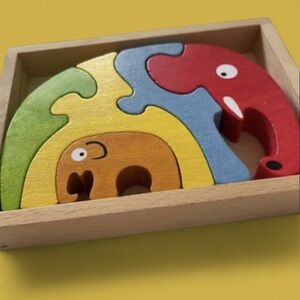 Begin again Elephant family puzzle